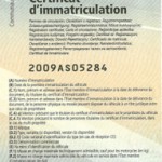 Certificat immatriculation
