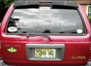 plaque HO HO